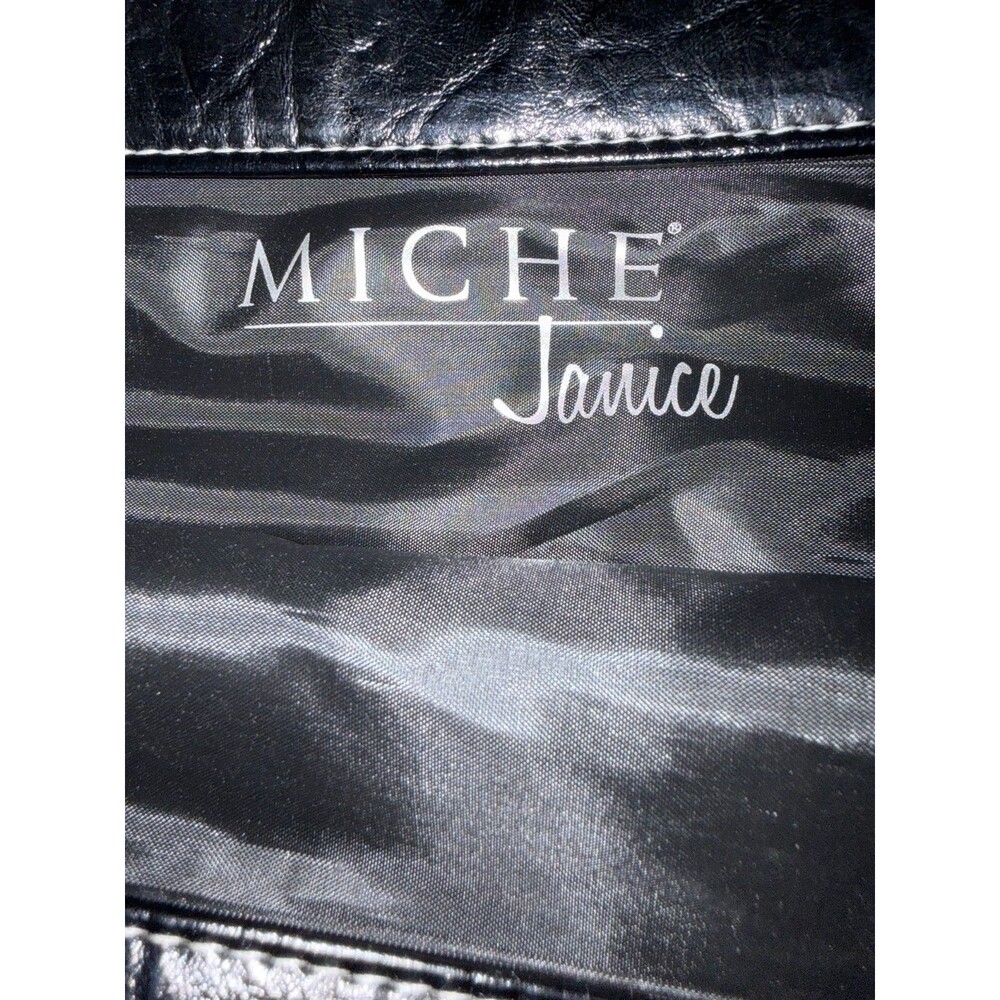 Lot 2 MICHE Prima Shells Janice & Janelle Navy Blue Embossed Magnetic Purse Cove - Picture 7 of 10
